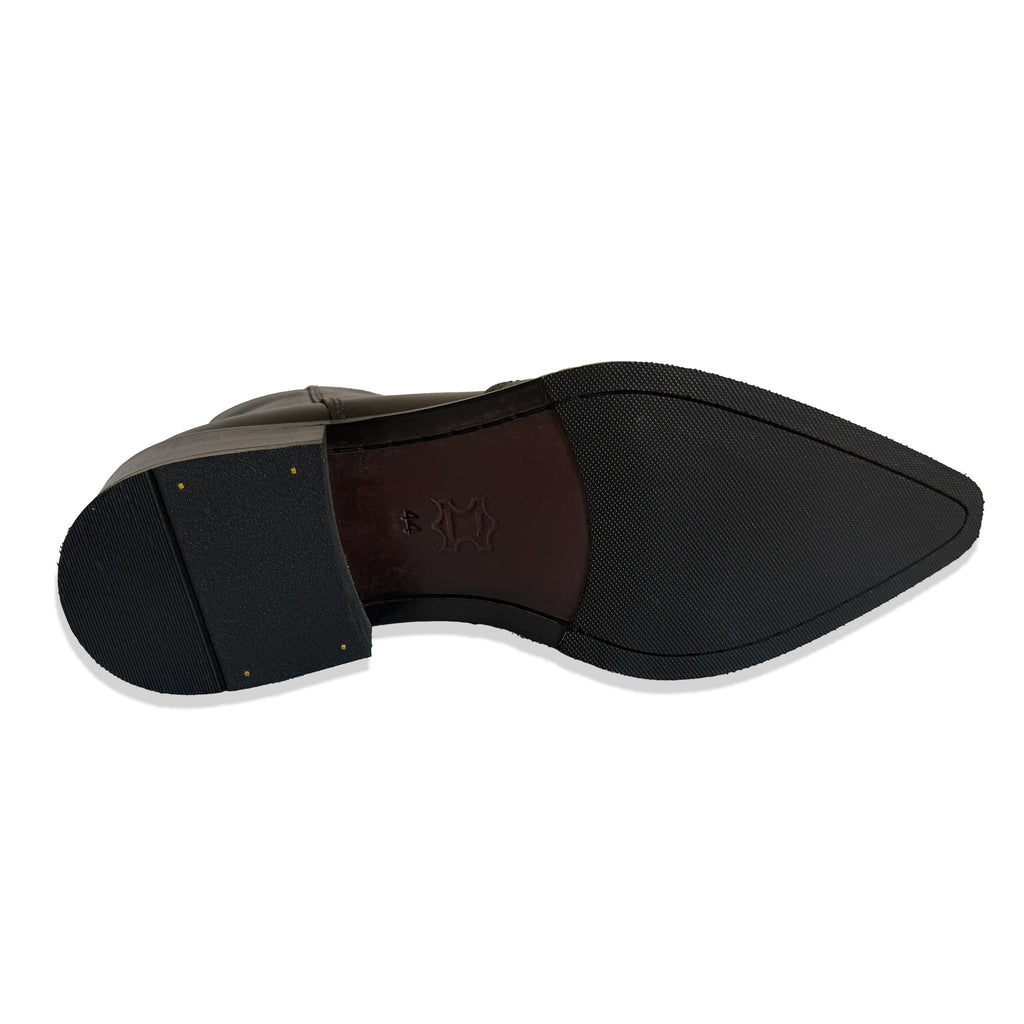 Elite Black Smooth Leather Chelsea Boots