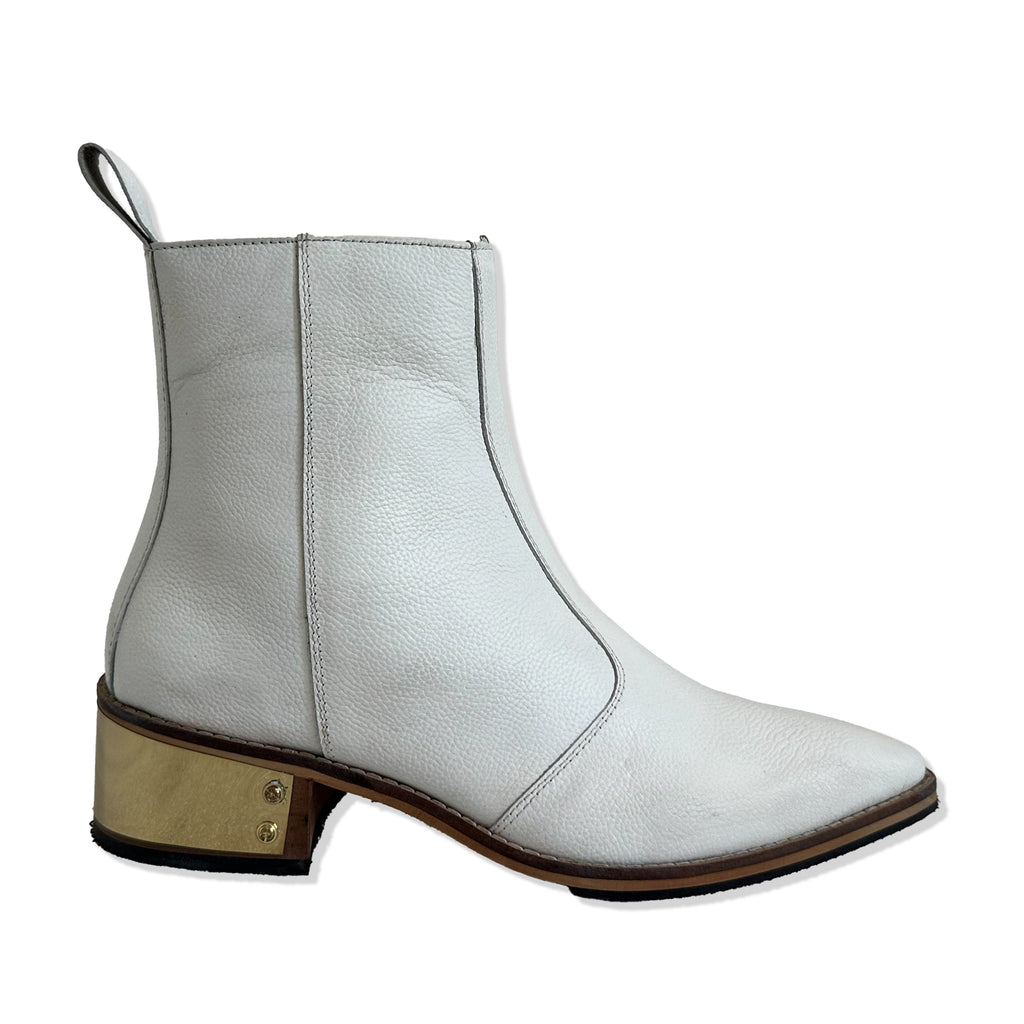Ivory Luxe Chelsea Boots