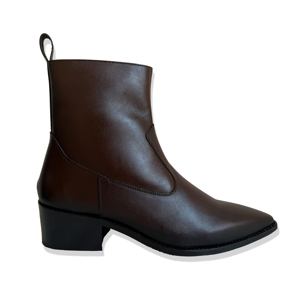 Elite Dark Brown Smooth Leather Chelsea Boots