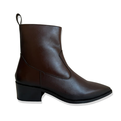 Elite Dark Brown Smooth Leather Chelsea Boots