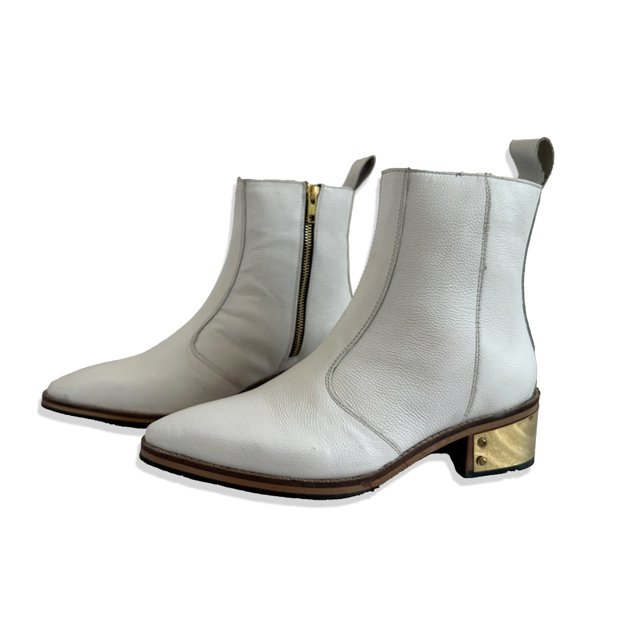 Ivory Luxe Chelsea Boots