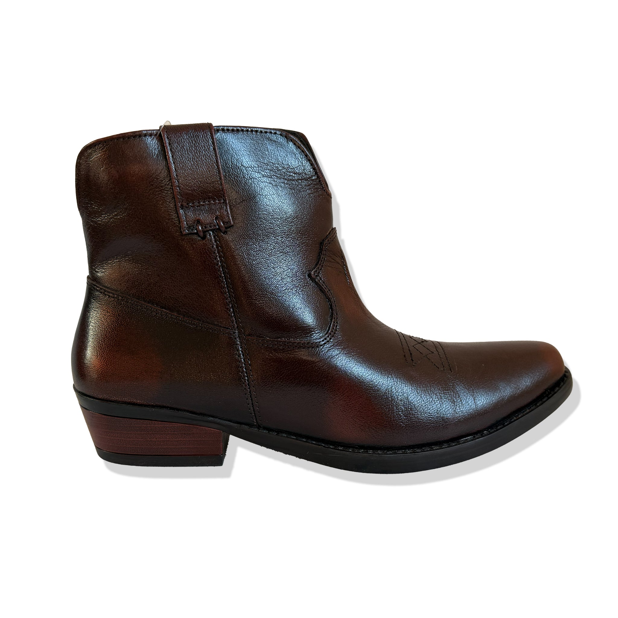 Signature Handmade Western Burnished Leather Boots
