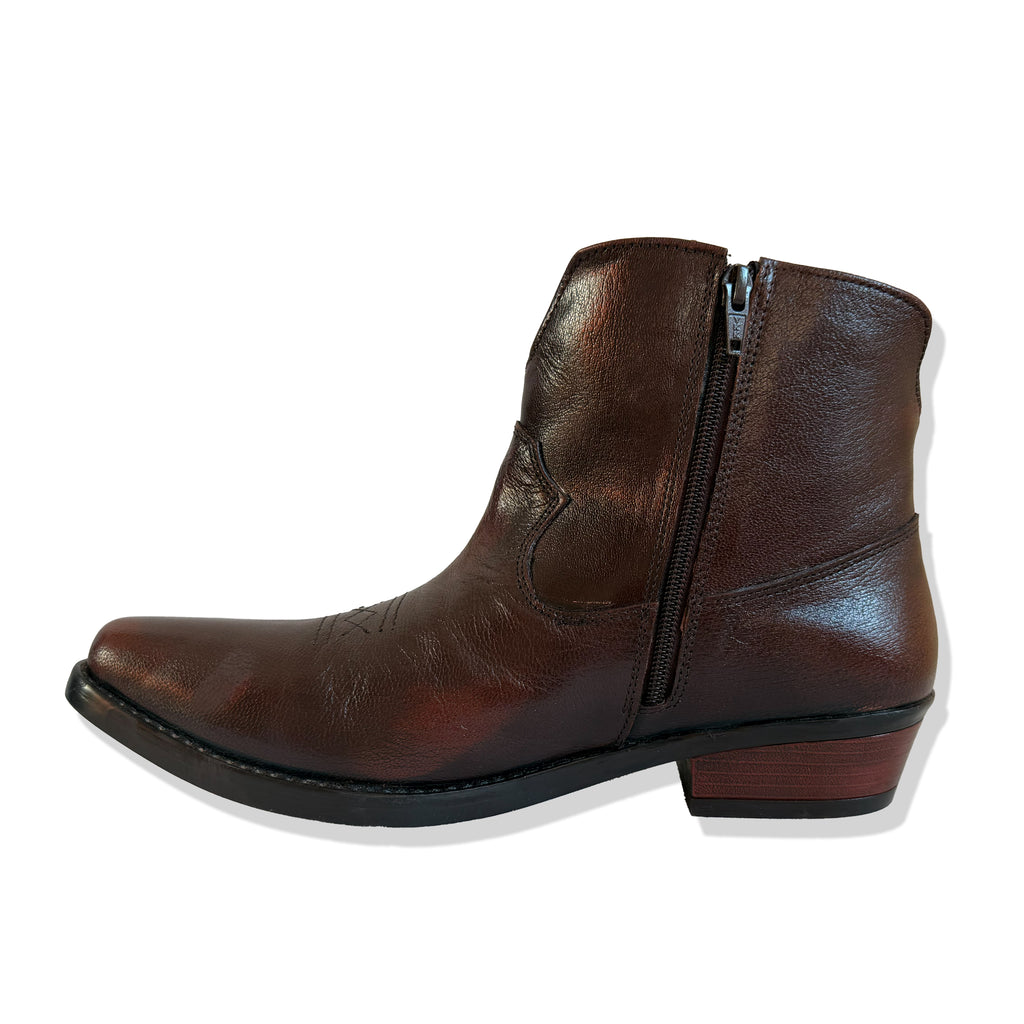 Signature Handmade Western Burnished Leather Boots