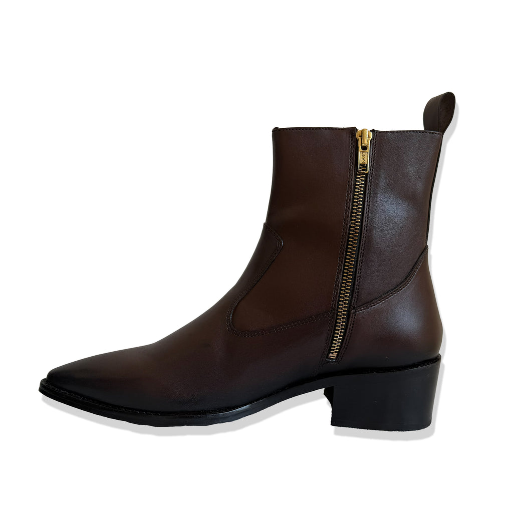 Elite Dark Brown Smooth Leather Chelsea Boots