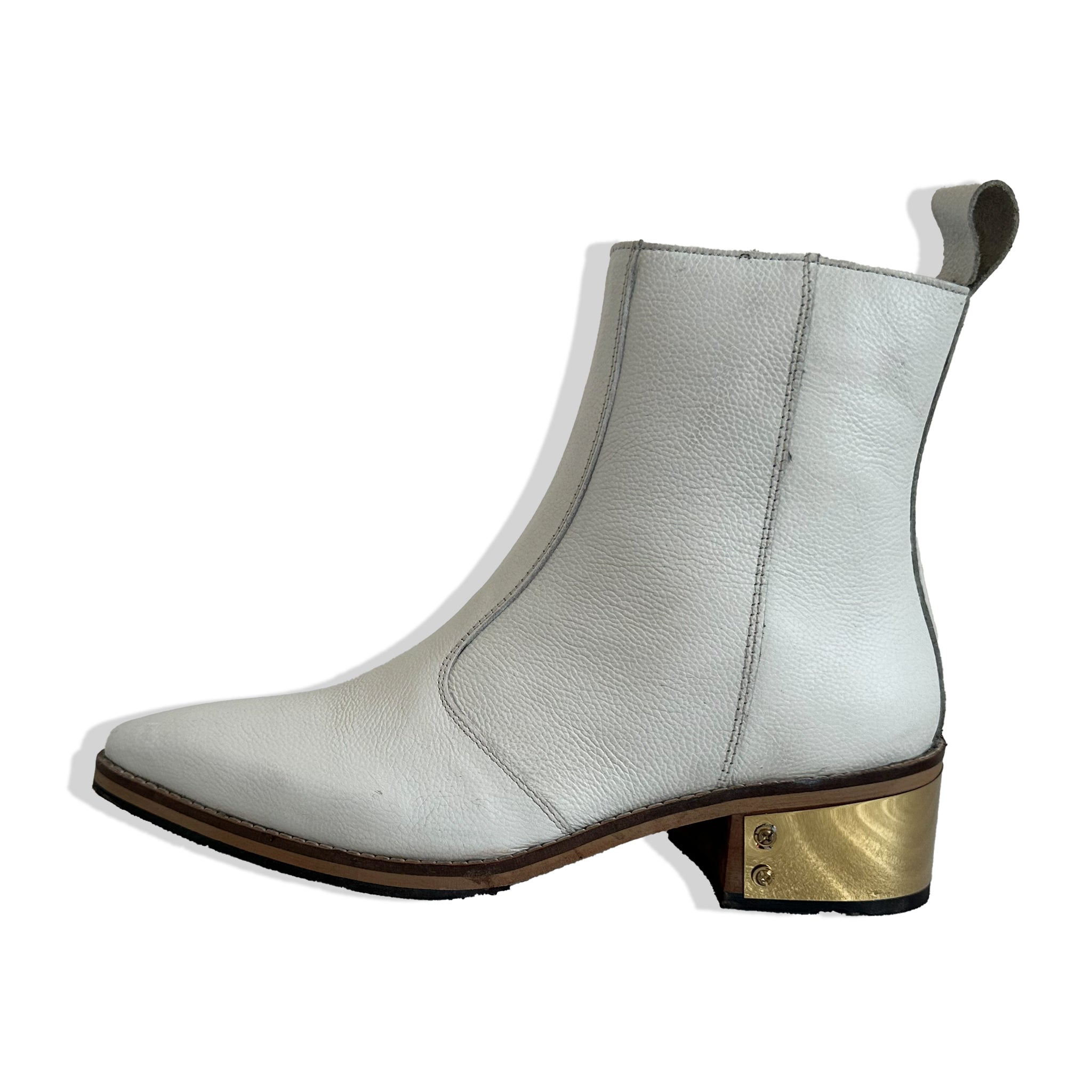 Ivory Luxe Chelsea Boots