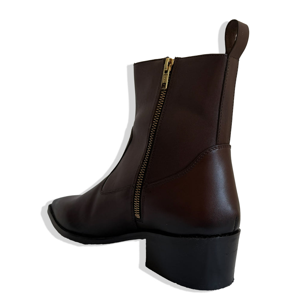 Elite Dark Brown Smooth Leather Chelsea Boots