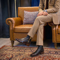 Phantom Burgundy Flame Leather Chelsea Boots