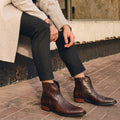 Signature Handmade Western Burnished Leather Boots